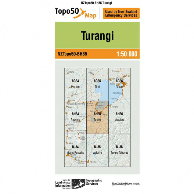 NZ Topo 50 Maps - Sportinglife Turangi
